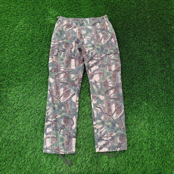 VTG Cabelas Konifer Camo Cargo Pants Mens 30x31 Gorpcore Hunting - Picture 1 of 15
